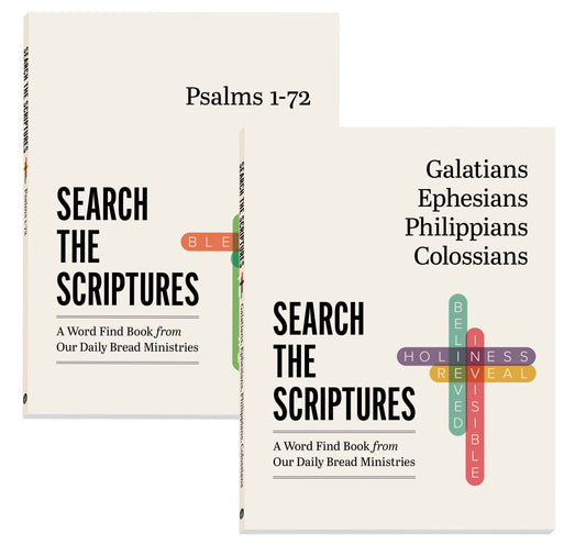 Search the Scriptures 2-Book Set ⎸ Christian Bible Activity Books