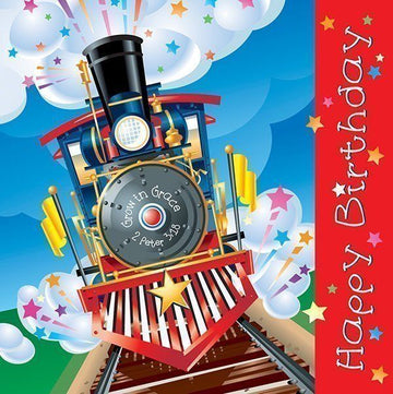 Napkin: Birthday Train